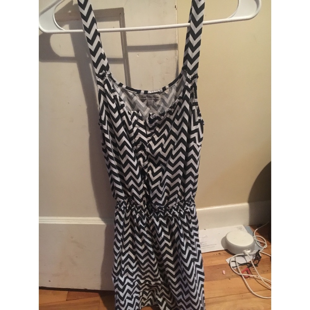 Black and white romper